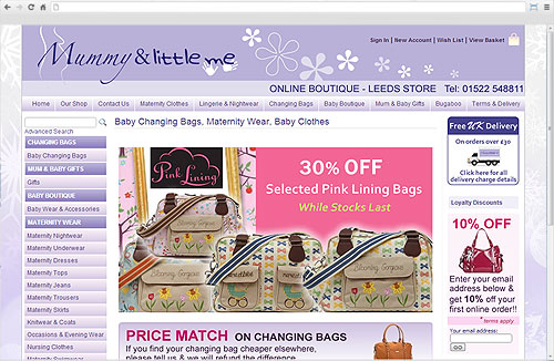 Zigzag Website - Mummy and Little Me