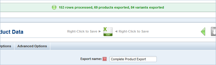 Products Exported