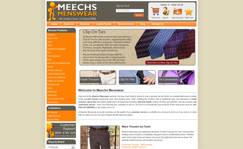 Meechs Menswear at www.meechs.co.uk