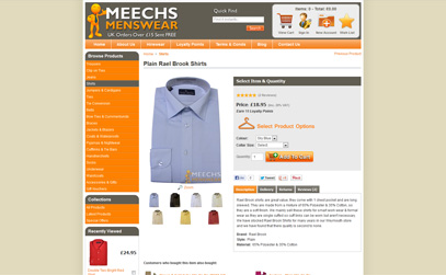 Plain Rael Brook Shirts at Meechs Menswear