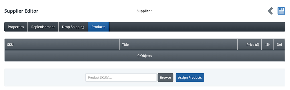 Add Products via the Supplier Editor