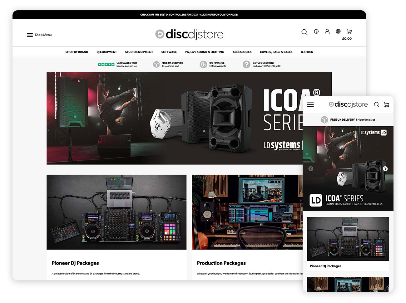 Disc DJ Store review of Bluepark.co.uk