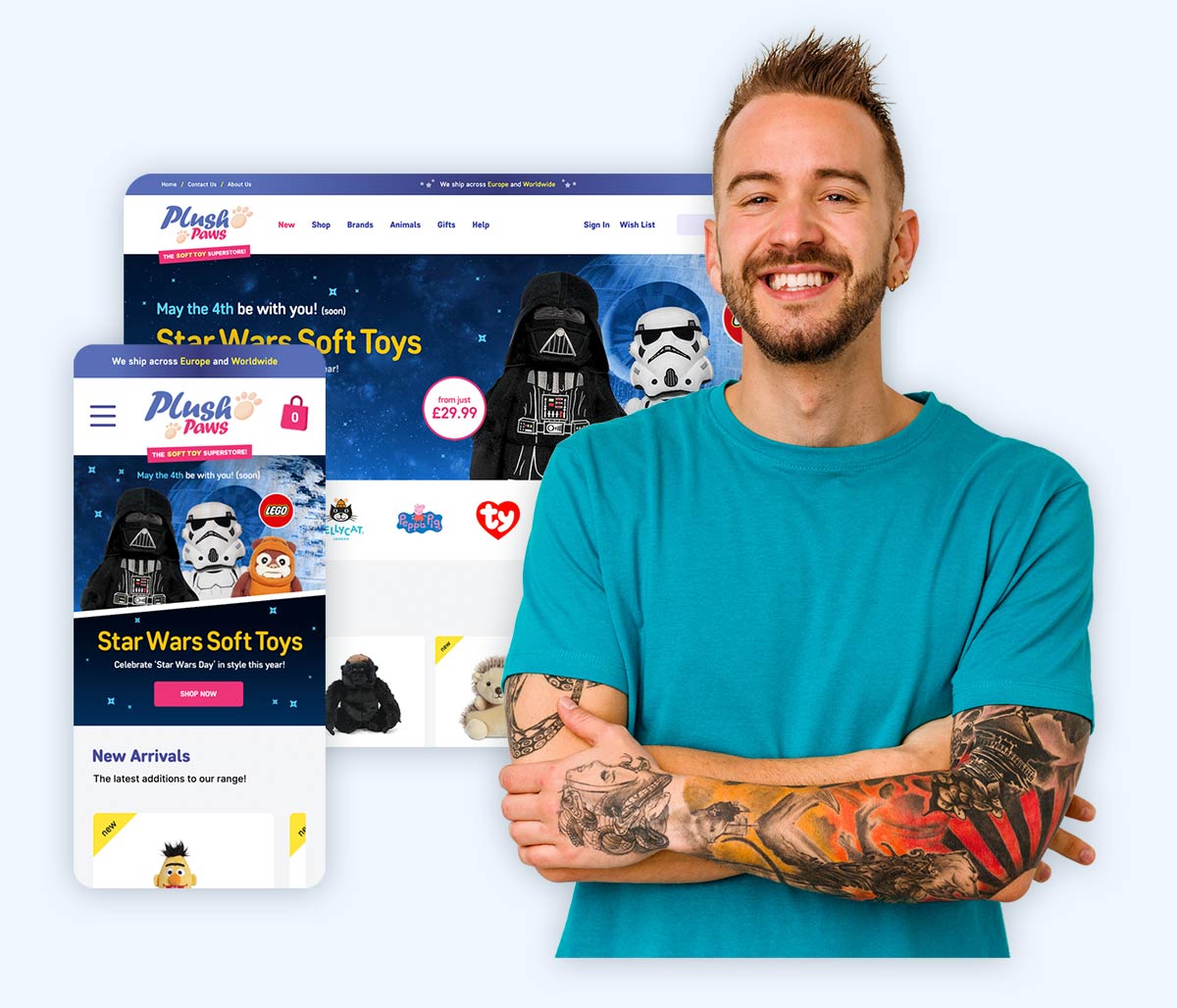 Looking for a designer / developer for your Bluepark online shop
