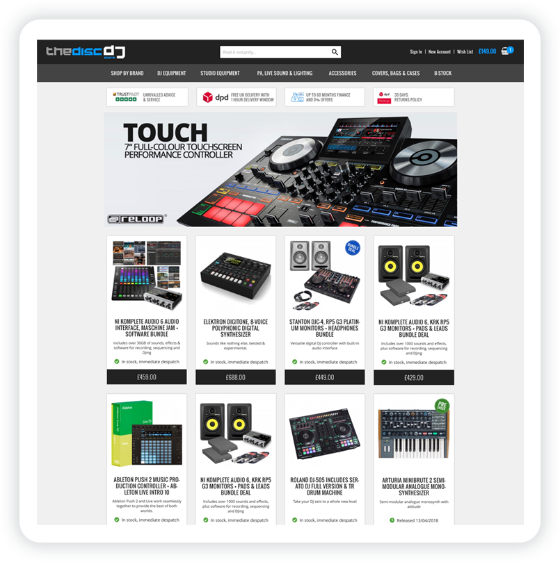thediscdjstore website template