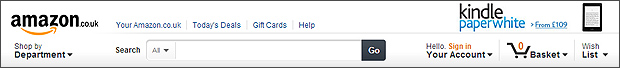 Amazon search bar