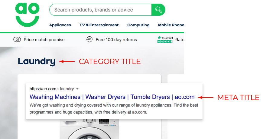 AO.com Meta Tags - Laundry