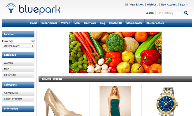 Area for slideshow with small image