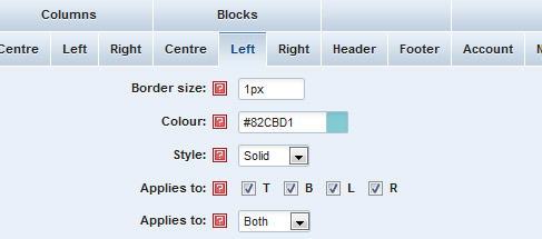 Block border style