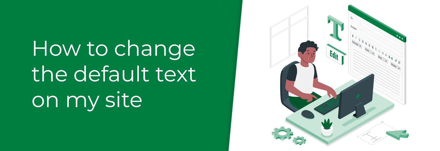 How to change the default text on my site - Bluepark.co.uk