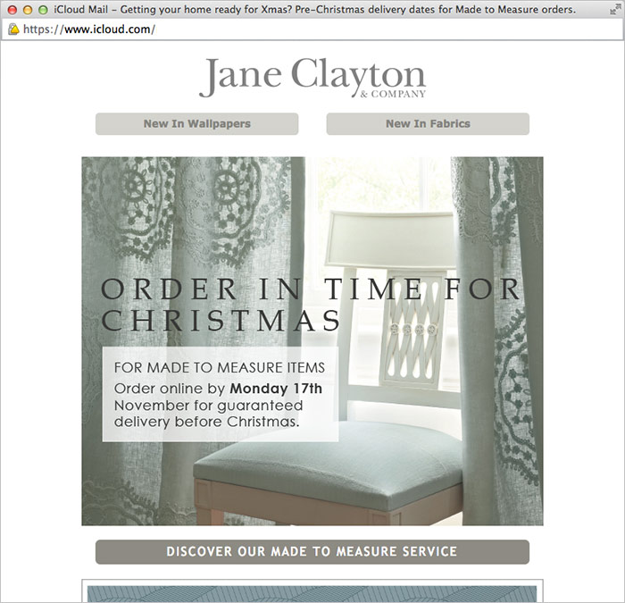 Christmas Delivery Email