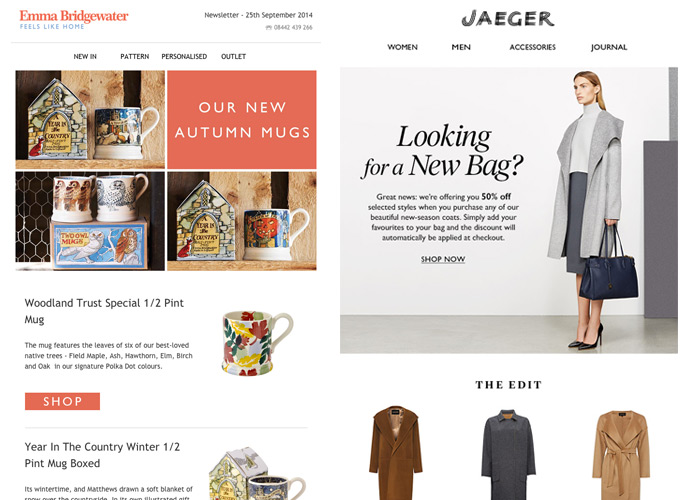 Email newsletters