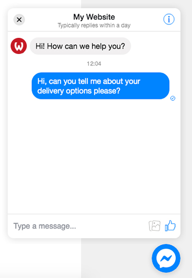 Facebook Messenger Live Chat