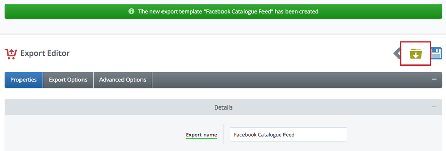 Facebook Shop Product Export