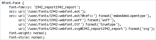 Font CSS
