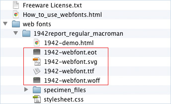Font Squirrel fonts