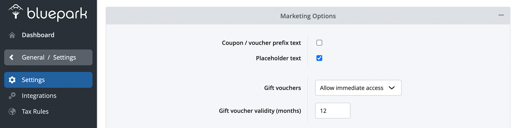 Gift Voucher Configuration