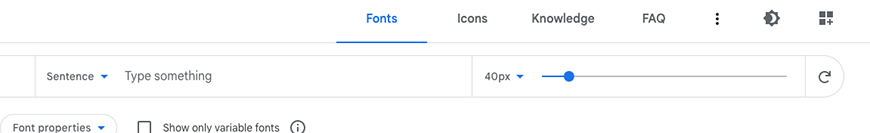 Google Fonts Preview