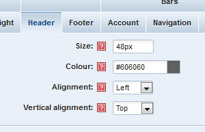 Header Alignment