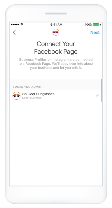 Connect Instagram to Facebook Page