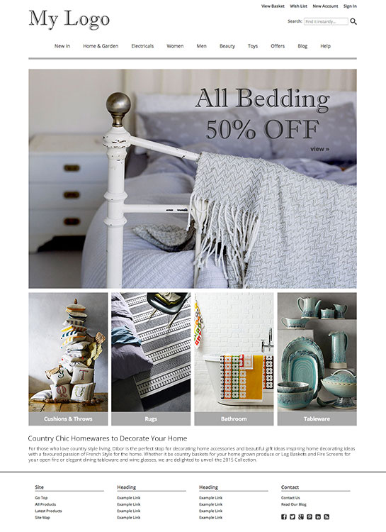 Lifestyle Homepage Layout