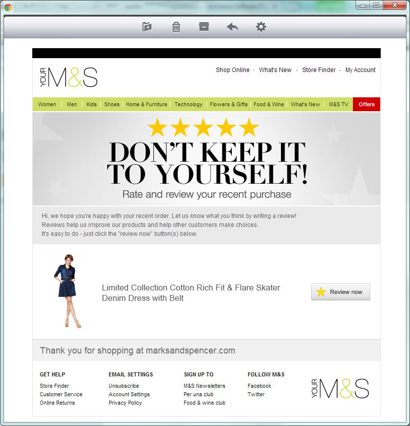Marks and Specner reviews email