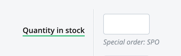 Quantity in Stock