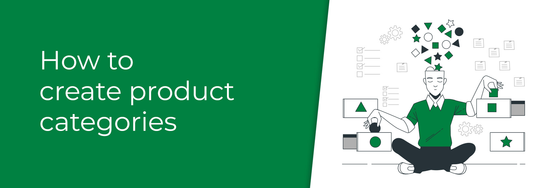 How to create product categories