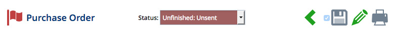 Purchase order status