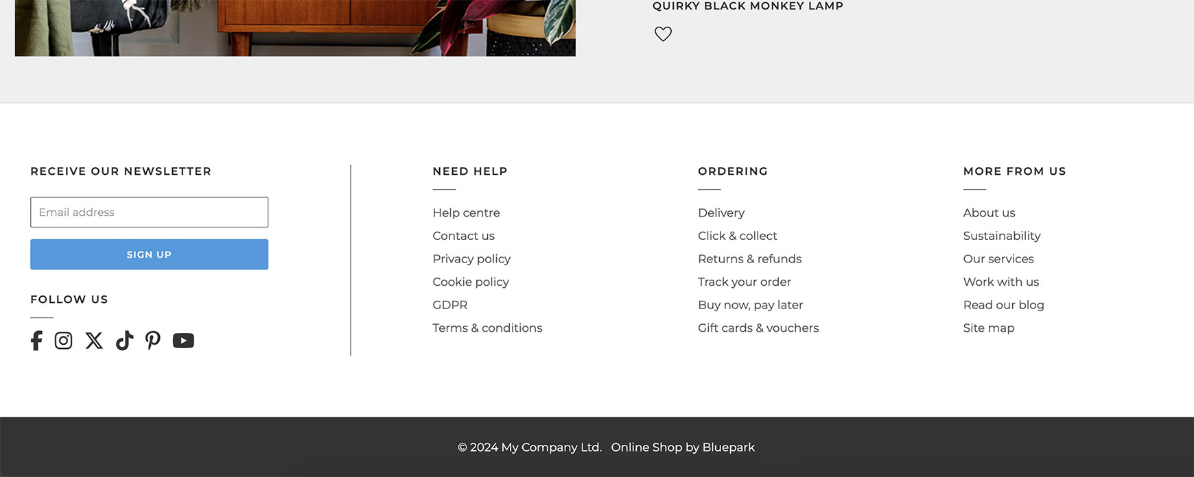 How to add social icons - Bluepark.co.uk