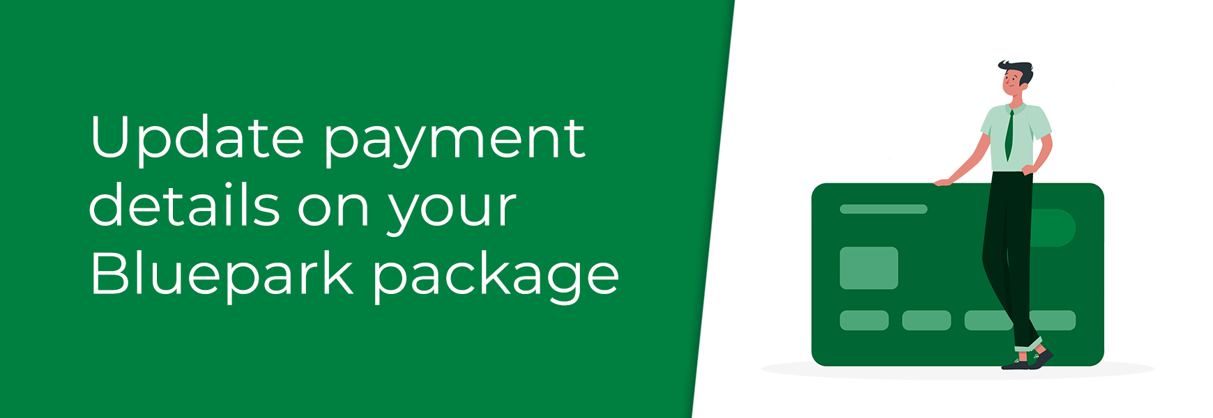 Update payment details on your Bluepark package
